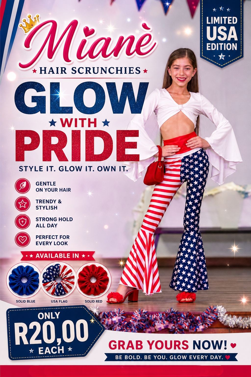 Miané Hair Scrunchies USA Edition